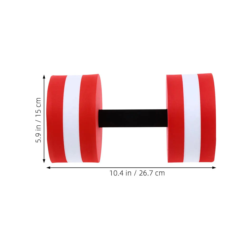 1pc Floating Dumbbell Water Barbell Aquatic Exercise Pool Fitness Weights Children Proof Three Layer Support Balance Resistance