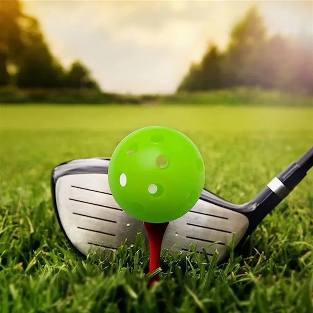 10PcsGolf Practice Balls 41mm 26 Hole Plastic Golf balls Outdoor Golf Practice Balls Golf Accessories