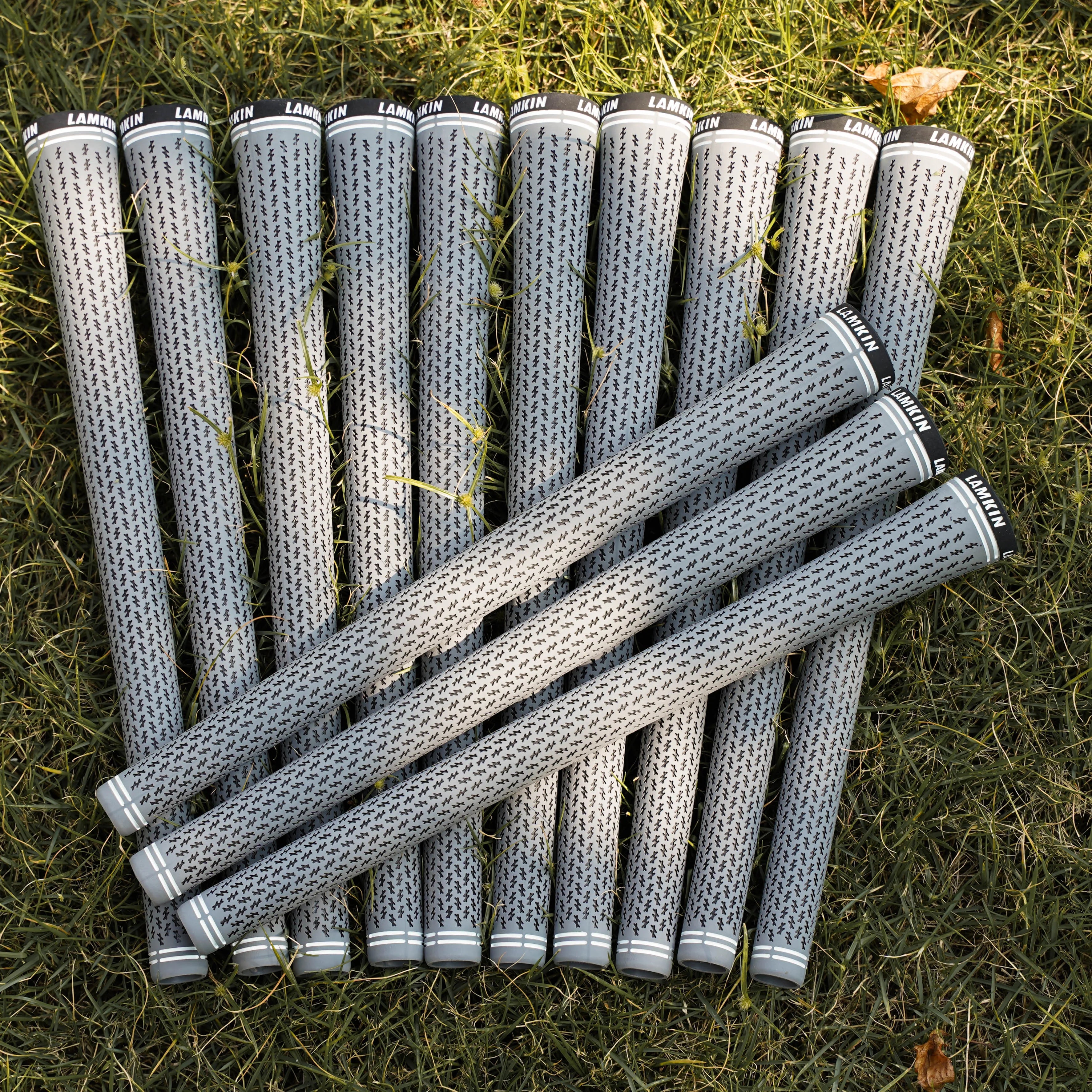 360 Crossline Golf Grips, Club Grips For Enhanced Performance， Grey, Standard