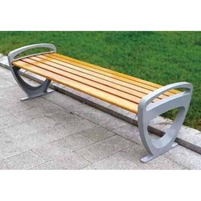 OEM ODM Garden Outside Public Plastic Wood Long Out Door Park Sitting Benches With Steel Frame
