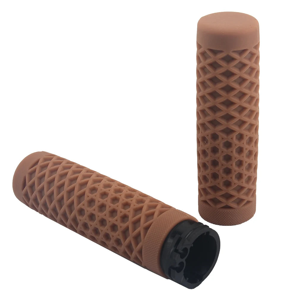 Motorcycle Handlebar Hand Grips 1" 25mm Rubber Handlebars For Harley Sportster 883 1200 Softail Slim Fatboy Touring Street Glide