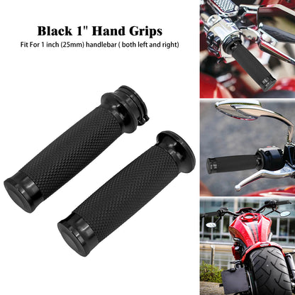 Motorcycle Rubber 1'' 25mm Handlebar Hand Grip For Harley Sportster iron 883 1200 XL Touring Dyna Softail Street Glide Road King