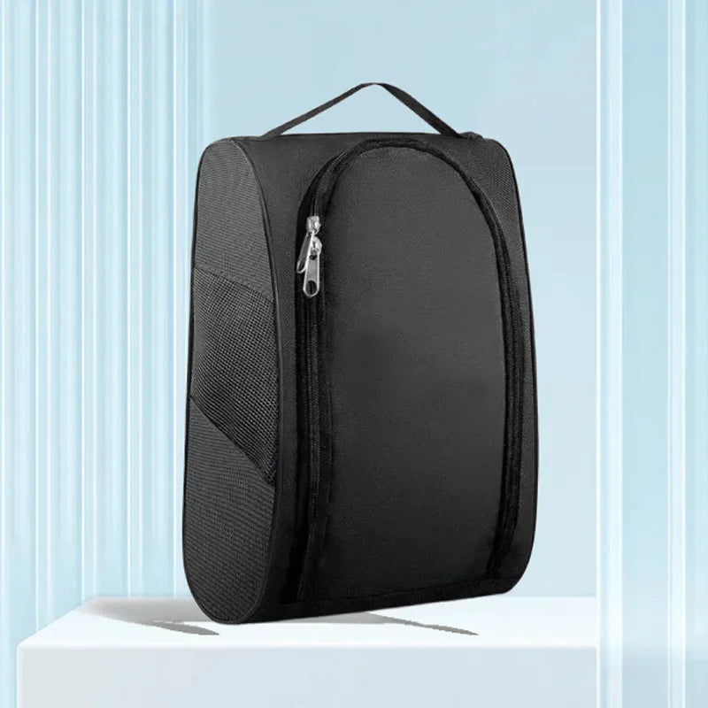 Portable Golf Shoe Bag Oxford Cloth Shoe Carrier Bags Breathable Lightweight Golf Handbag Dustproof Football Tennis Shoe Bag