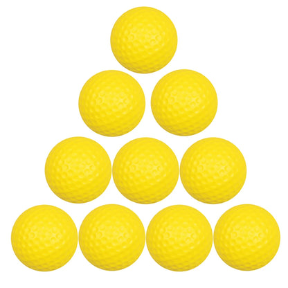 10Pcs PU Foam Golf Balls Sponge Elastic Indoor Practice Training Soft Golf Ball