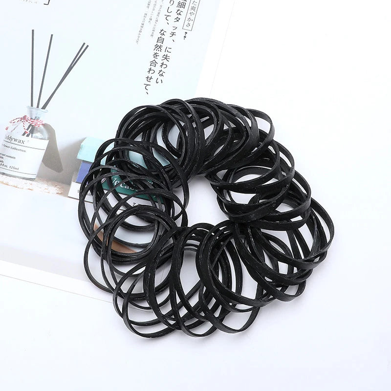 Black Rubber Band High-elasticity Rubber Band Durable Rubber Ring Tension-resistant Rubber Band Non-fading Rubber Ring