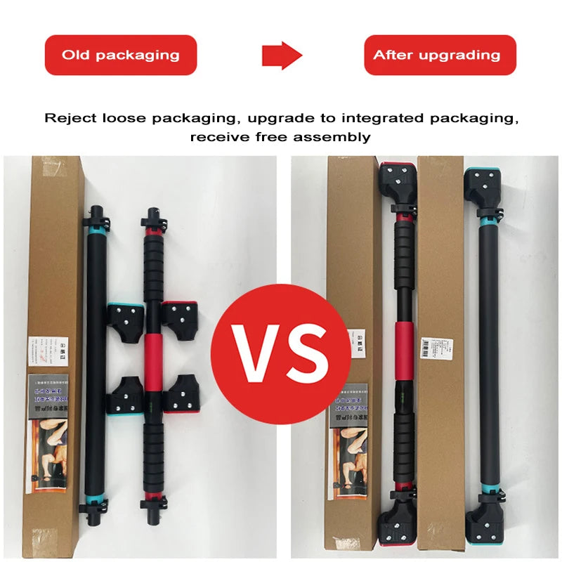 Indoor pull up bar, new type of non perforated door frame, horizontal bar pull up fitness equipment