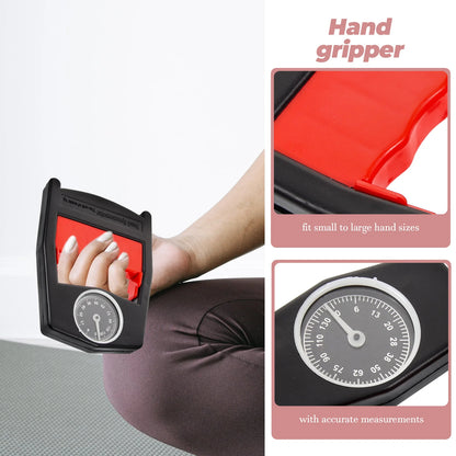 Red Portable Hand Grips Grip Strengthener Finger Trainer Hand Exerciser Compact Hand Gripper Kit Heavy Duty Fitness Body
