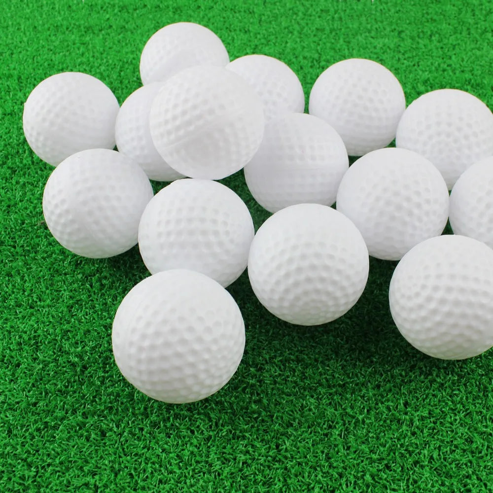 10PCS Golf Balls Elastic Indoor Outdoor Practice Training Golf Hollow Ball Non-hole Mixed Color Indoor Golf Ball Pet Toy Ball
