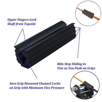 Golf Vice Clamp Regripping Kit Golf Club Firm Prevents Slipping Scratching Grip Replacement Tool Shaft Golf Accessory Profession