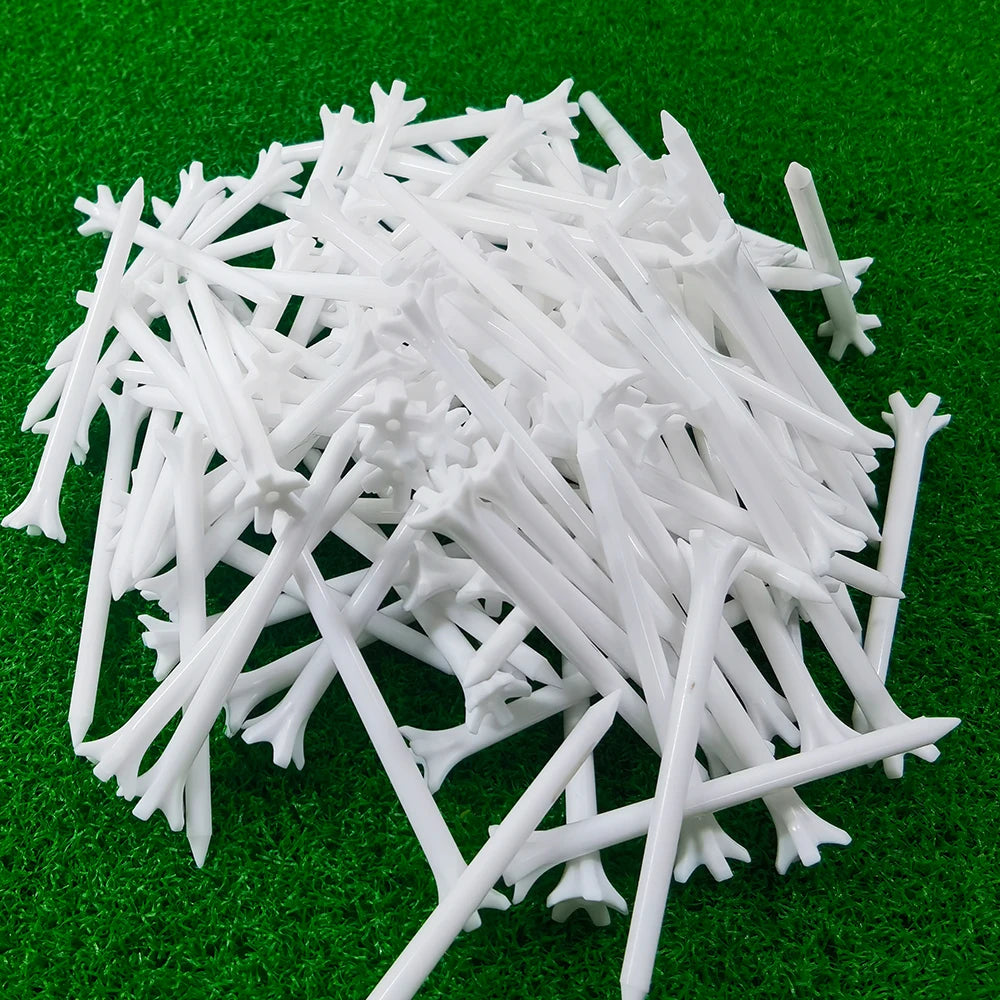50-Pack Golf Tee Set - Unbreakable Golf Tees with Improved Durability, Reduced Friction, and Increased Drive Distance