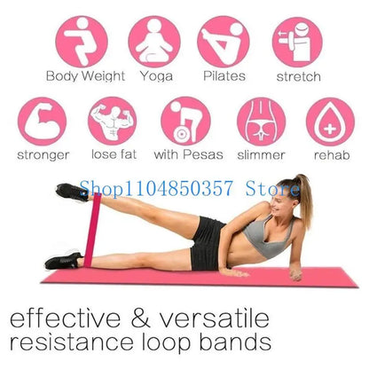 5asd 10/15/20/30/40lbs Resistance Bands Fitness Bands Exercise Bands Latex Bands Workout Bands for Muscle Strength Training