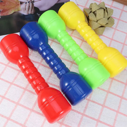 2Pcs Plastic Dumbbells Children'S Sports Fitness Dumbbells Fitness Equipment Children Dumbbells Toddler Toys Fitness Barbell