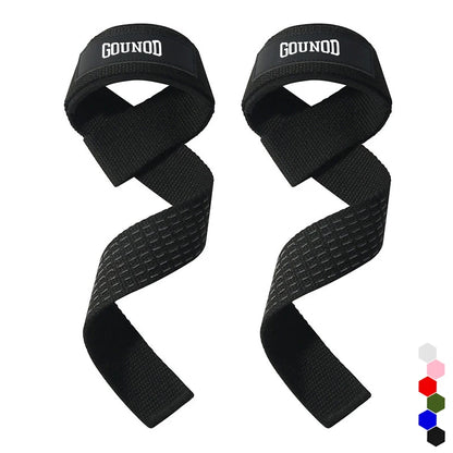 1/3sets TWeightlifting Straps Anti-Slip Silicone Lifting Wrist Straps Strength Training Deadlifts Crossfit Hand Grips Wrist