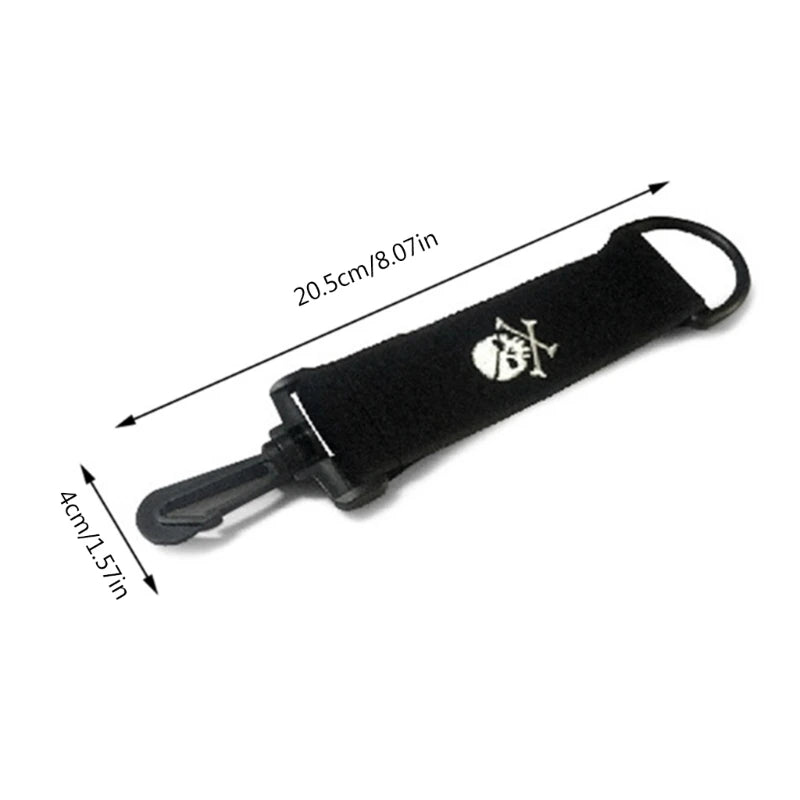 Double Sided Golf Balls Hands Cleaning Clubs Golf Towel Clip with Carabiner Hook 448D