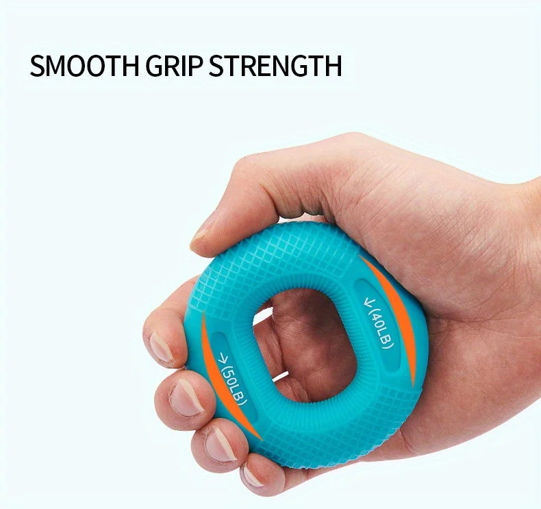 Build Muscle Strength in Your Hands with this 20-80LB Hand Muscle Training Silicone Ring - Perfect for Home Gyms!
