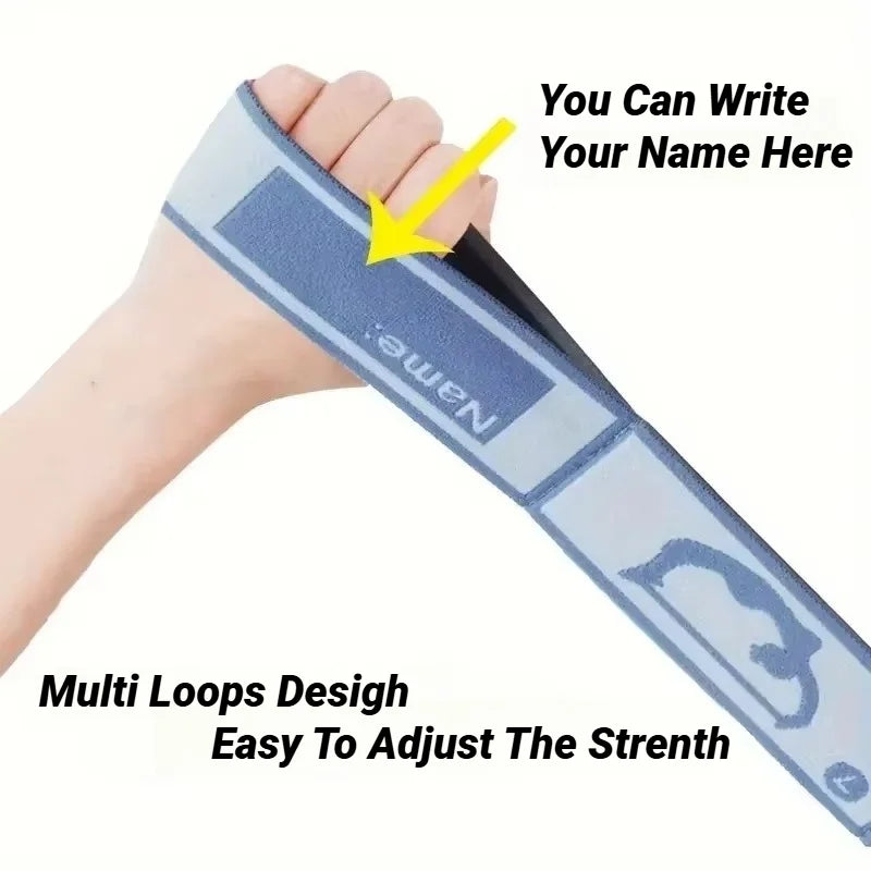 Resistance Band Yoga Auxiliary Stretching Belt Adult Latin Training Elastic Bands Beginner Pilates Dance Loop Fitness Tension