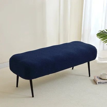 1PC Stretch Jacquard Long Bench Cover Dining Anti-dirty Piano Stool Covers Durable Seat Protector Pad for Living Room Home Decor