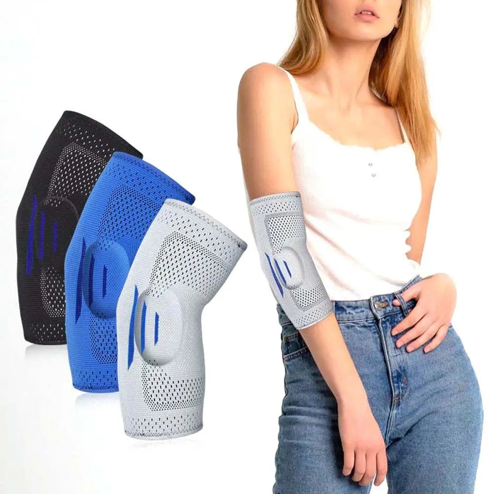 Safety Outdoor Sport Gym Wraps Elbow Protectors Elbow Protector Sports Wristband Pad Arm Sleeve Guard Elbow Silicone Support