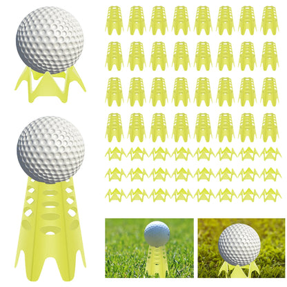 80/20pcs Golf Simulator Tees Training Portable Golf Tees for Outdoor Indoor Home Golf Mat Tees Plastic Reusable Golf Tees
