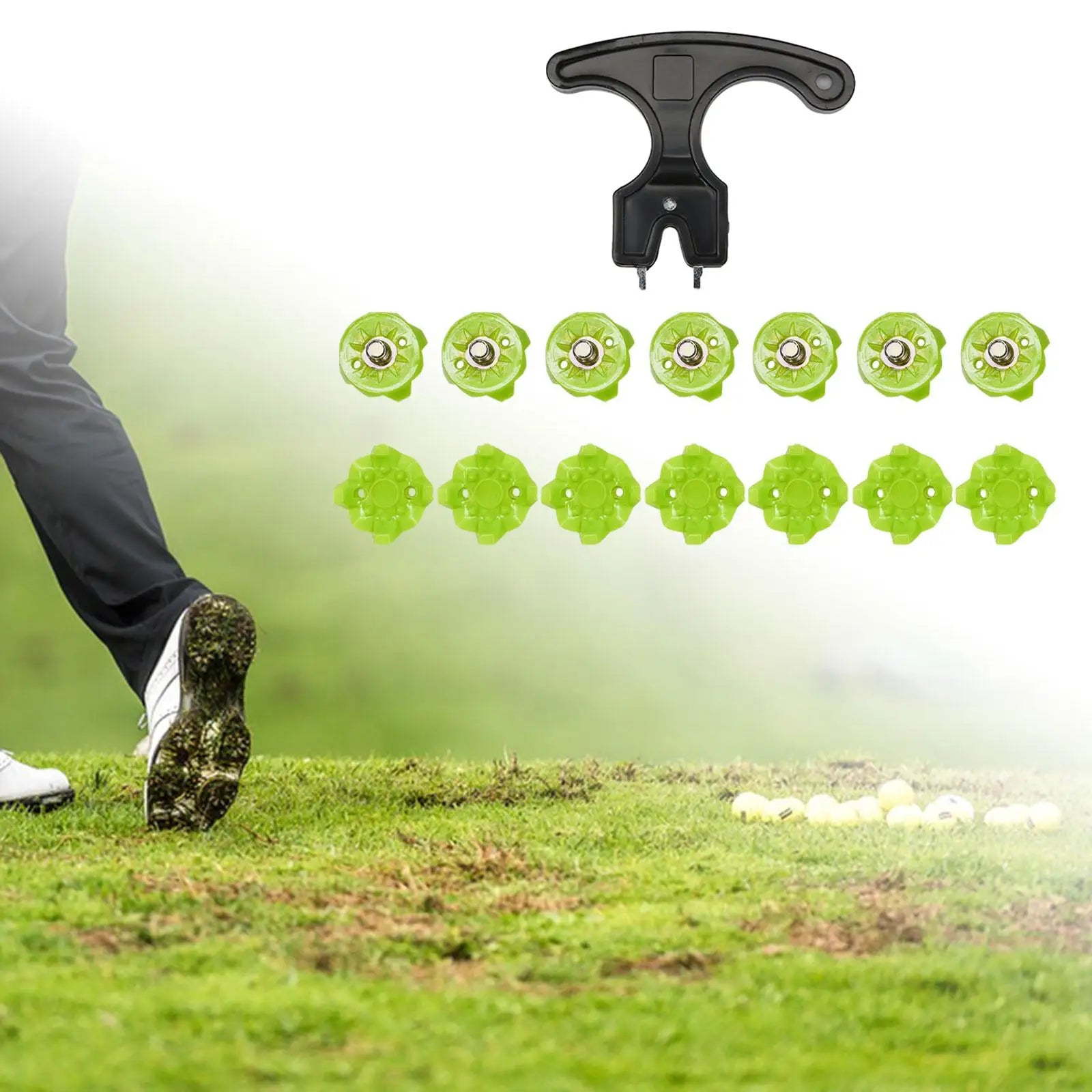 14x Lightweight Golf Shoe Spikes Cleats