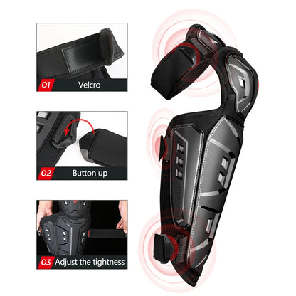 Outdoor Sport Equipment Riding Protective Gears Knee Elbow Protective Pads 4Pcs/set Motorcycle Motocross Skating Protectors