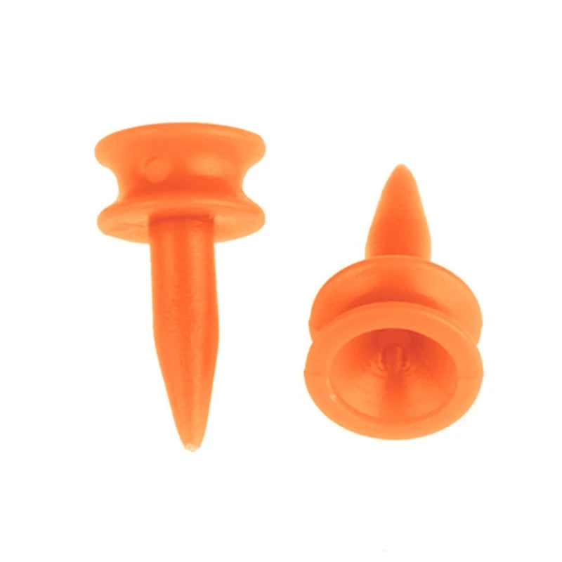 100Pcs 25mm Plastic Castles Golf Tees Sport Double Deck Golf Tees Replacement Short Golf Tees for Golfers Easy to Use