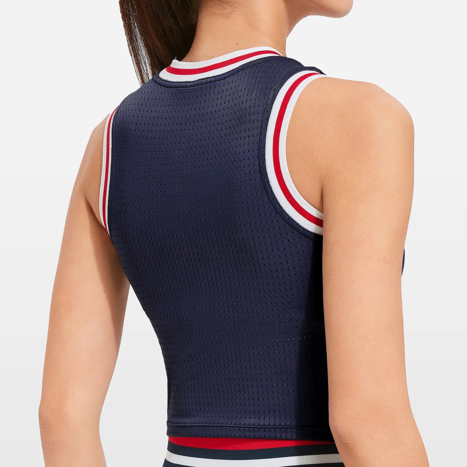 Yoga clothes short sleeves one cup mesh breathable fitness bra sports tennis vest tracksuit women t shirt badminton