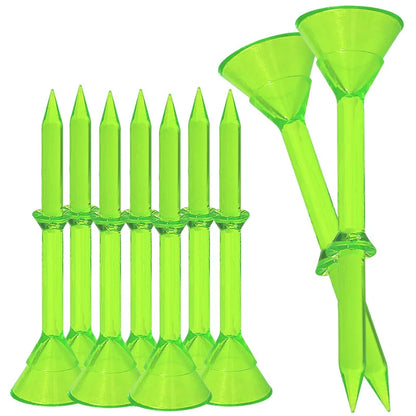 30pcs/pack Large Golf Tees TE017 Three layer Plastic Golf Tees Transparent Golf Seat