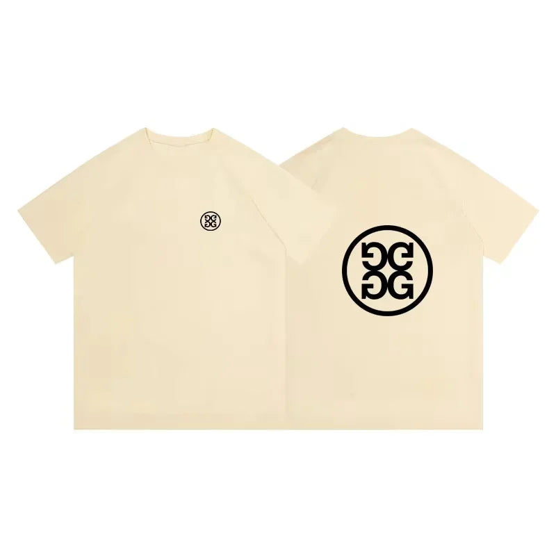 2025 New T-shirt Golf T-shirt Cotton Loose Couple Short-sleeved Korean Summer Short-sleeved Top for Men and Women