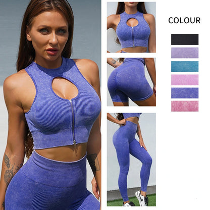 Gym Set Top Women Shorts Suit Seamless Yoga Clothing Sports Bra Yoga Pants Workout Set Fitness Leggings Yoga Clothes
