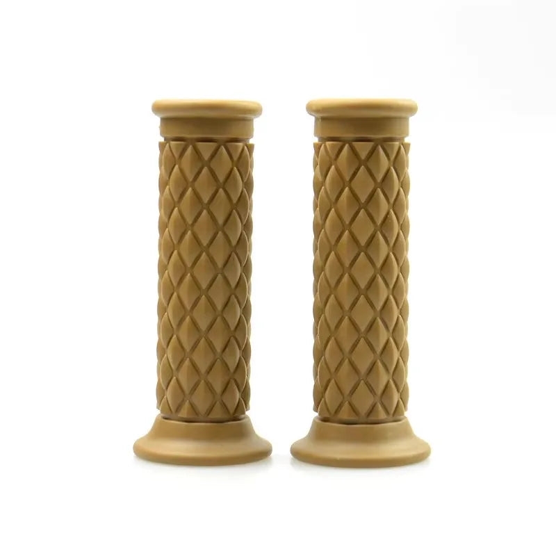 Universal 7/8" 22mm 24mm Retro Motorcycle Hand Grips Non-slip Rubber Handlebar Grips for Moto Scooter Motocross Motorbike Grips
