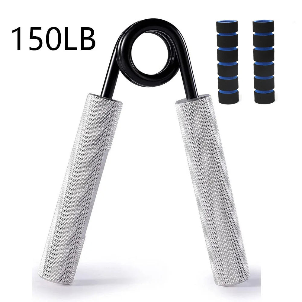Aluminum Alloy Hand Gripper Spring Steel Sponge Sleeve Home Gym Fitness Equipment Men Arm Finger Strength Training Workout