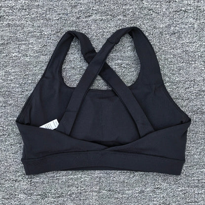 Women Cross Strap Sports Bra Top Women Push Up Sport Bra Yoga Gym Crop Top Brassiere Fitness Top Sport Bra Breathable Bras