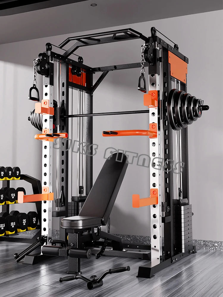 Household & Gym Combination Multifunctional Flying Bird Gantry, Comprehensive Trainer Fitness Equipment, Squat Stand