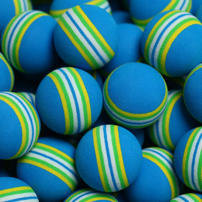 New 10pcs/lot Golf Sponge Soft Rainbow Balls Golf Swing Training Balls Sponge Foam Golfer/ Tennis Sponge golf ball