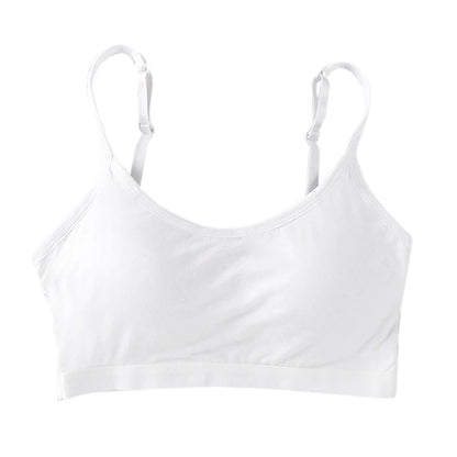 Kids Bras Young Girls Underwear Teenage Training Bras Cotton Kids Brassiere Tube Tops Girl's Sport Bras 10-18 Years