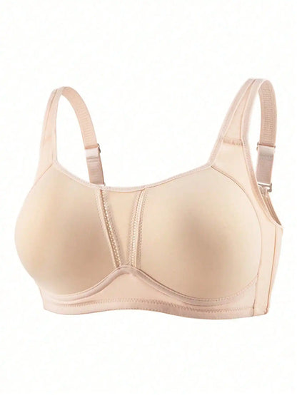 Sports bra for women thin design full cup shockproof anti sagging running seamless gathering no steel ring high-strength bra