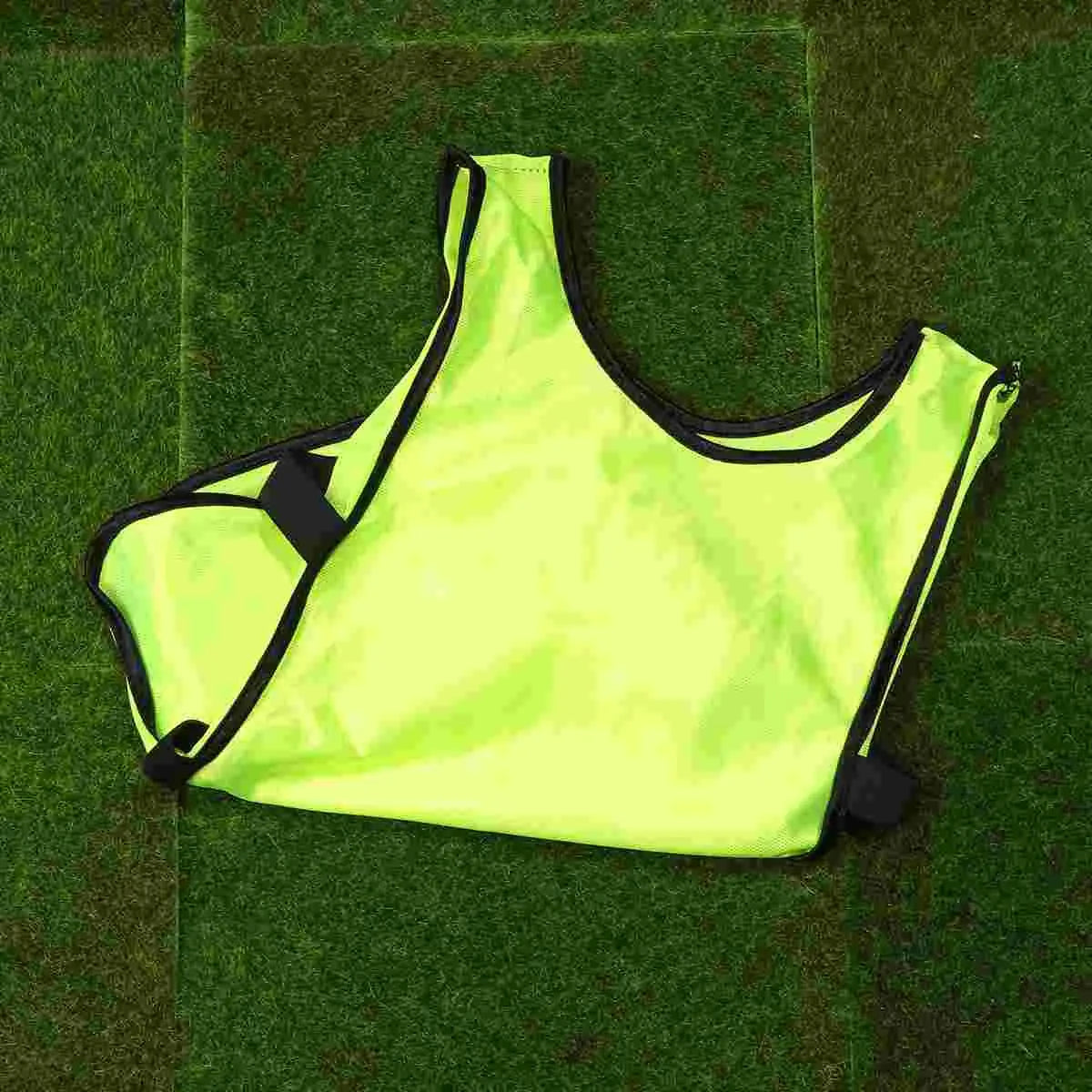 6Pcs Durable Football Vest Training Waistcoat Soccer Jerseys Practice Uniform Sports Teamwear Apparel Football
