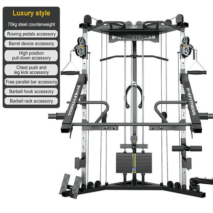 Gym commercial small bird dual arm machine comprehensive training device, multi-functional gantry strength fitness equipment