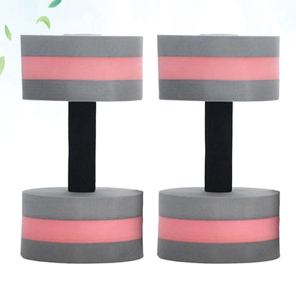2Pcs Floating Dumbbells Water Barbells EVA Foam Swimming Fitness Arm Shoulder Biceps Cardio Legs Training Equipment