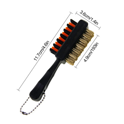 1 Pc Golf Club Brush Groove Cleaner Dual Sided Tools Portable Metal Lightweight Nylon Accessories for Iron Balls Shoes New Gift