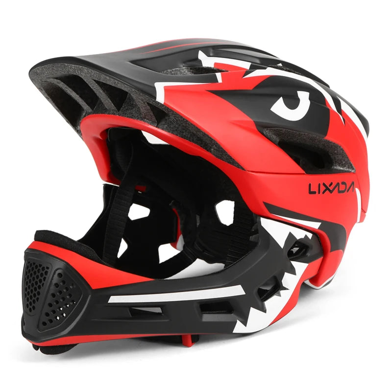 Kids Detachable Full Face Bike Helmet Ultralight Cycling Sports Safety Helmet for Skateboard Scooter Roller Skating