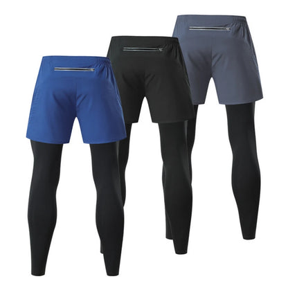Men’s Fake Two-Piece Outdoor Sport Pants
