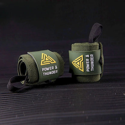 Weightlifting Wristbands Gym Military Wrist Support Crossfit Hand Grips Fitness Glove Workout Pull-ups Deadlift Protect Wrist