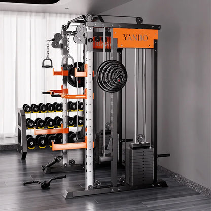 Household & Gym Combination Multifunctional Flying Bird Gantry, Comprehensive Trainer Fitness Equipment, Squat Stand
