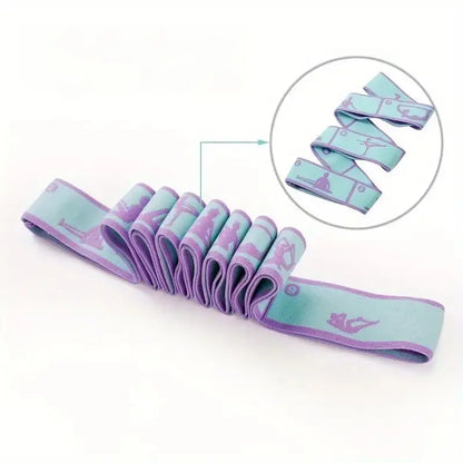 Yoga Stretch Training Belt，Universal Resistance Bands for Dance, Gymnastics, Workout, Pilates|Use Nylon Fabric Material