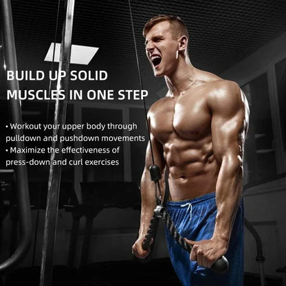 Tricep Rope Cable Attachment – Push/Pull Gym Handle
