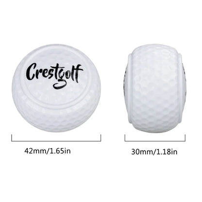 Flat Golf Training Balls Two Layer Driving Balls Golf Practice Balls for Swing Putter Driving Backyard