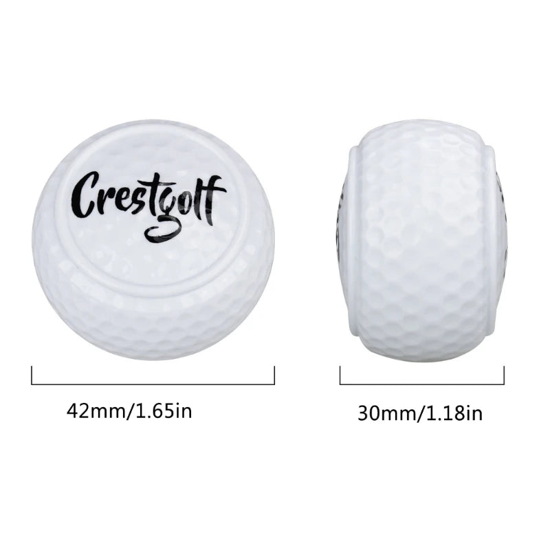 Flat Golf Training Balls Two Layer Driving Balls Golf Practice Balls for Swing Putter Driving Backyard