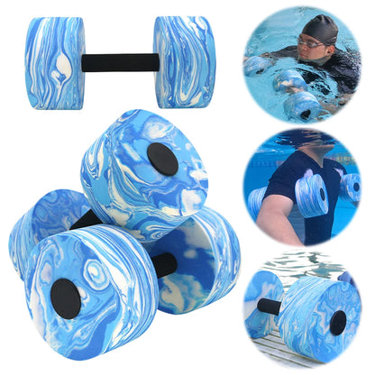 2Pcs Water Dumbbells Aquatic Exercise Dumbbells Waterproof Water Aquatic Exercise Dumbbell Set for Weight Loss